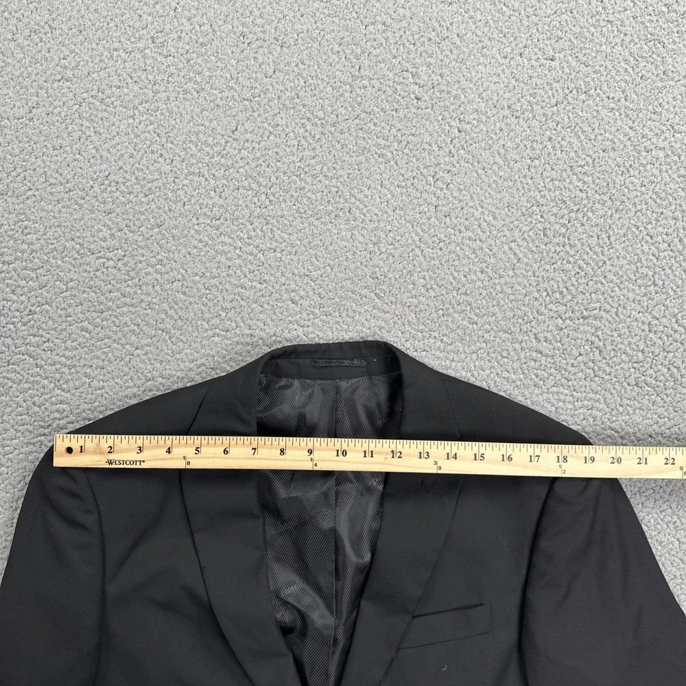 Giorgio Fiorelli Blazer Men 40R Black‎ Superlux Super Fine 150 Dual Vent Jacket